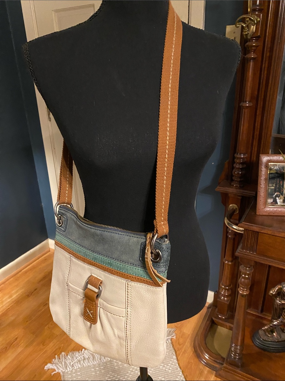 The Sak Leather Multicolor Patterned Interior Crossbody